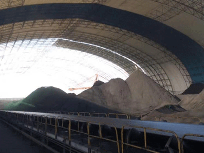 潮州煤棚料仓网架